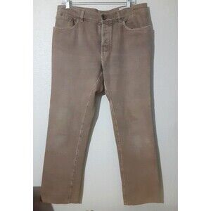 Brunello Cucinelli Jeans Men's 38x28 Tapered Leg Button Fly Low Rise Denim Italy